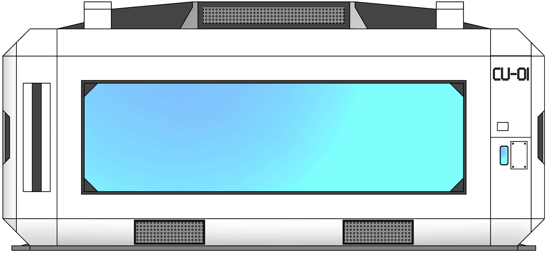 Futuristic capsule sample